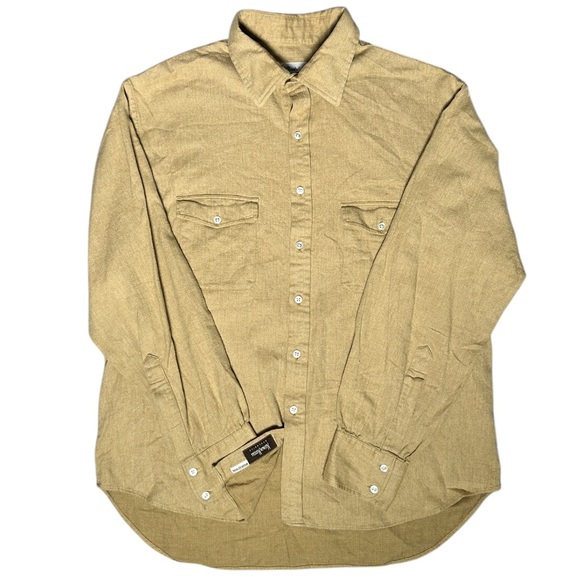 Turnbull & Asser England Herringbone Weave Custom Made Premium Dress Shirt SzXL - Picture 2 of 10